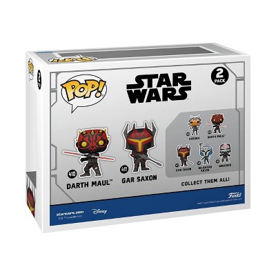 3! Darth Maul and on sale Gar Saxon 2-pk Funko Pops