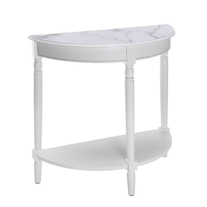 Breighton Home Provencal Countryside Semi-Circular Entryway Table with Lower Shelf, 1 of 6