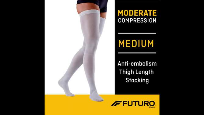 FUTURO Anti-Embolism Thigh High Length Stockings, 2 of 10, play video