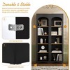 NicBex 2-Piece 72"H Vintage Bookcase Set with Adjustable Shelves, Free Standing 5 Tier Wood Grain Bookshelves, Farmhouse Two-Tone Storage Cabinet - 4 of 4