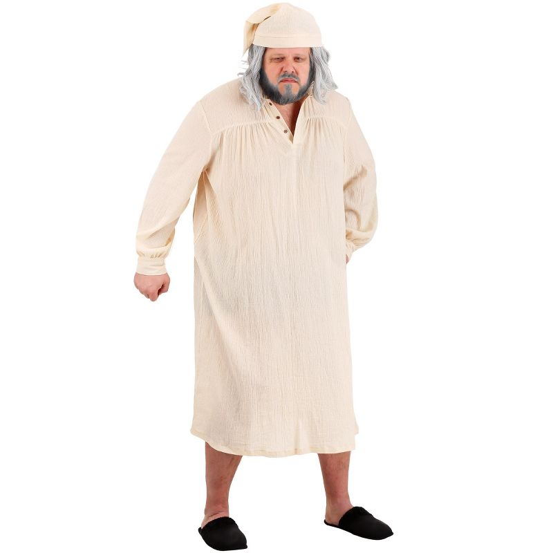 HalloweenCostumes.com 2X  Men  Men's Humbug Nightgown Plus Size Costume, Brown, 1 of 2