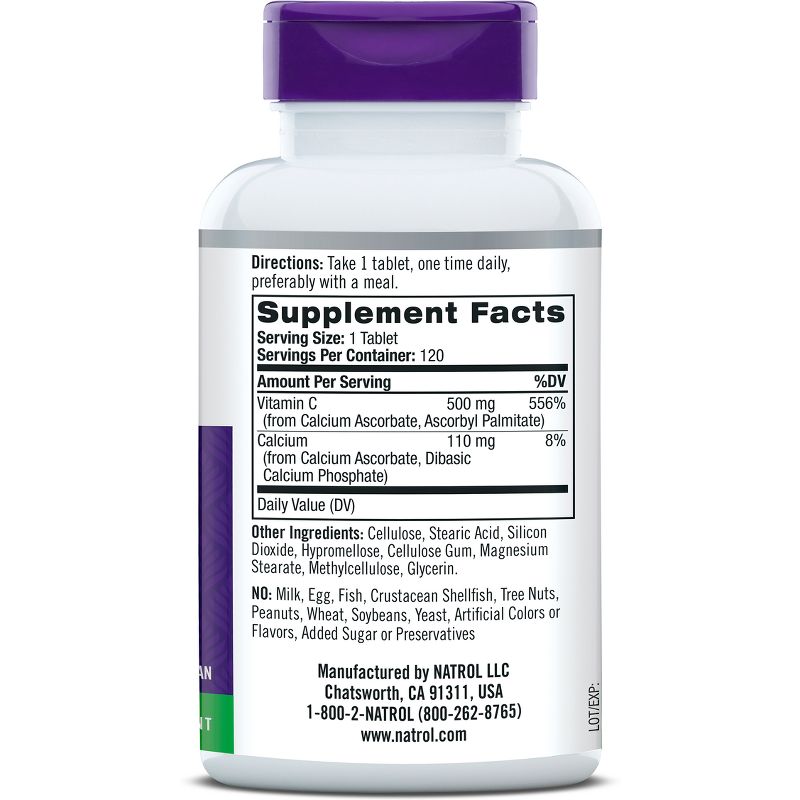 Natrol Easy-C 500mg Immune Health Tablets - 120ct, 4 of 6