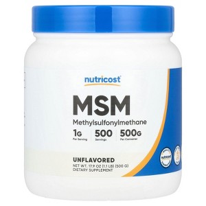 Nutricost MSM, Unflavored, 17.9 oz (500 g) - 1 of 2