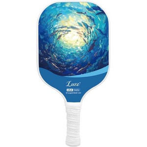 Luzz Pickleball Paddles, T700 Carbon Fiber Pickleball Paddle Sandblasted Surface with Honeycomb Core Pickle Ball Rackets for Ultimate Spin & Control - 1 of 4