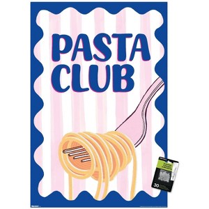 Trends International Reinders: Food - Pasta Club in Blue and Pink Unframed Wall Poster Prints - 1 of 4
