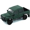 Land Rover Defender 110 Pickup Truck Green with Extra Wheels 1/64 Diecast Model Car by BM Creations - 2 of 3