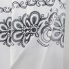 RT Designers Collection Coby Embroidered Stylish Shower Curtain 70" x 72" Black - 2 of 4