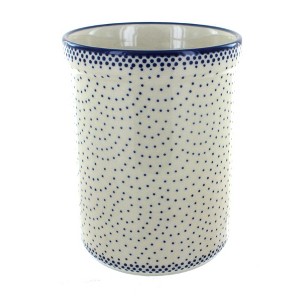 Blue Rose Polish Pottery P082 Manufaktura Utensil Jar - 1 of 2