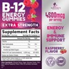 Vitamin B12 Gummies 4500mcg, High Absorption Vitamin B-12 Energy Gummy - 120 Gummies By Nature's Nutrition - 2 of 4