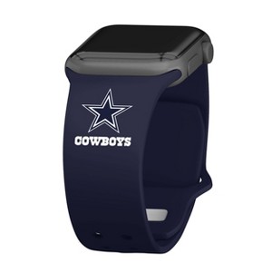 NFL Dallas Cowboys Apple Watch Compatible Silicone Band - Blue - 1 of 3