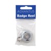 Advantus Translucent Retractable ID Card Reel, 30" Extension, Clear, 12/Pack - 4 of 4