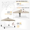 EAGLE PEAK 10x10 Pop Up Canopy Instant Tent w/ 4 Weight Bags - 2 of 4