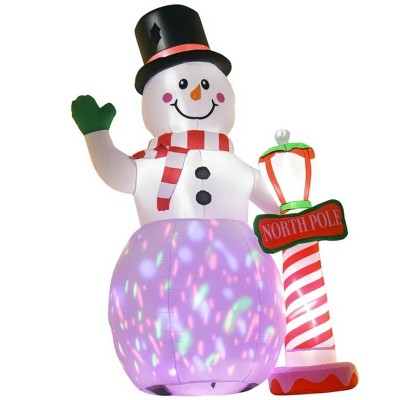 TopComfy Decorative Holiday Scene Props Christmas Decor Holiday Ornament Inflatable for Outdoor Festive Display for Yard, White, 10.24"*5.12"*12.61"