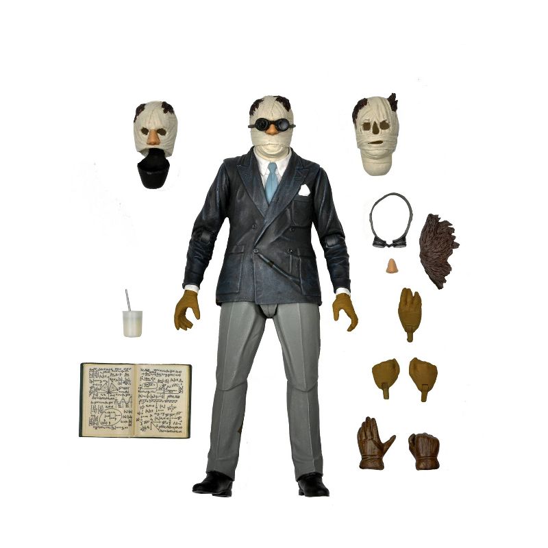 NECA Universal Monsters Ultimate Invisible Man 7&#34; Action Figure, 1 of 7