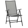 vidaXL Folding Chair Set of 4 Anthracite Steel Standard Foldable - 2 of 4