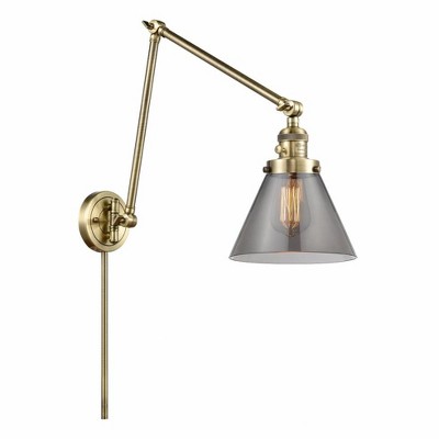 Cone - 1 Light Swing Arm Wall Sconce In Industrial Style-30 Inches Tall and 8 Inches Wide