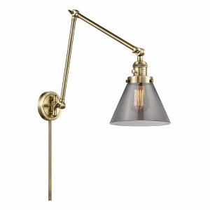 Cone - 1 Light Swing Arm Wall Sconce In Industrial Style-30 Inches Tall and 8 Inches Wide - 1 of 1