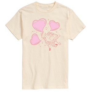 Men's - Spongebob Squarepants - Heart Bubbles Short Sleeve Graphic T-Shirt - 1 of 4