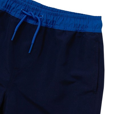 Lands' End Kids Chlorine Resistant 5in Swim Trunks with Mesh Liner - Medium - Deep Sea Navy — фото 2