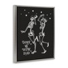 Stupell Industries Dance 'Til We're Dead Skeletons Floating Frame Canvas Art - 2 of 4