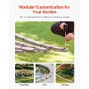 VEVOR Faux Stone Landscape Edging, 46.4 x 2.2 in Realistic Lawn Edging, Flexible Brick-Sized Garden Edging Border with Anchoring Spikes, Gray - 4 of 4