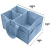 Sorbus Felt Baby Diaper Caddy with Handle, Storage for Diapers, Baby Wipes, Supplies, etc - Portable, Foldable, Removable Compartments - 3 of 4