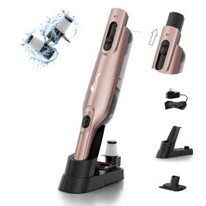 AYONTIN Cordless Handheld Vacuum, Lightweight Portable Hand Vacuum Cleaner with LED Light,Rechargeable Hand Held Vacuum with Charging Dock, Powerful - 1 of 4