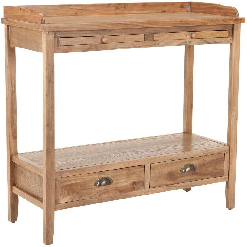 Peter Console Table - Weathered Oak - Safavieh, 3 of 5