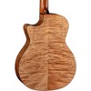 Luna High Tide Exotic Mahogany Nylon-String Acoustic-Electric Grand Concert Cutaway Guitar Satin Natural - 2 of 4