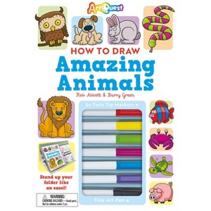 How to Draw Amazing Animals - (Art Studio Kits) by  Rob Abbott (Mixed Media Product) - 1 of 1