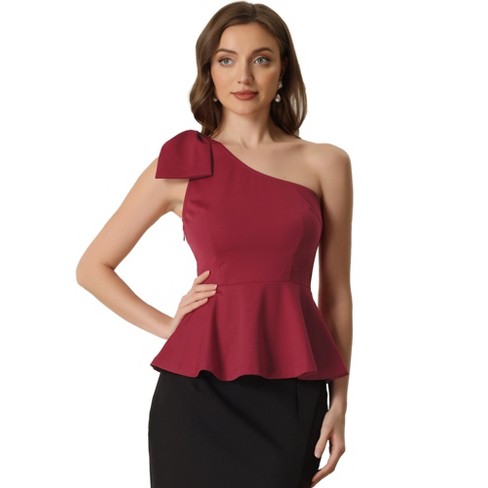 Allegra K Women's Summer Sleeveless Pleated Halter Neck Peplum Shirts :  Target