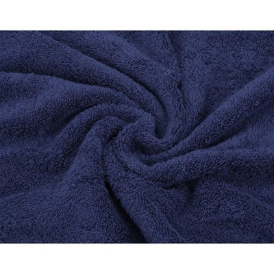 Navy Blue Turkish Cotton 6-Piece Towel Set