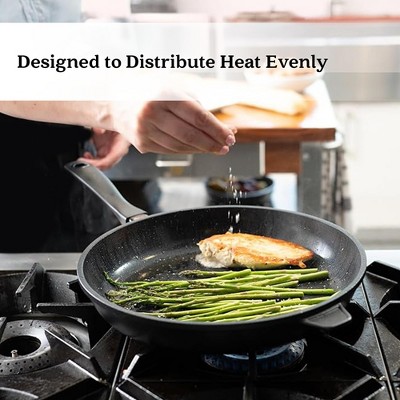 Alva Energy Black Aluminum Nonstick Ceramic Frying Pan Skillet
