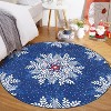 Fulvari Christmas Snowflake Area Rug,Rug Washable Non Slip for Entryway,Mats for Front Door,Bedroom Living Room Laundry Room Indoor - 3 of 4