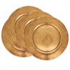 Saro Lifestyle Classic Antique Charger Plate (Set of 4), 13"x13", Brown - 3 of 4