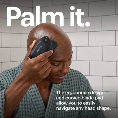 Manscaped Dome Shaver Plus Essentials Kit: Battery Powered, Rotary Electric, 1 Speed, Head Application