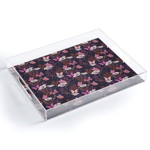 Schatzi Brown Free spirit Butterfly Plum Acrylic Tray - Deny Designs - 1 of 4