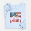 Simply Sage Market American Flag Coquette Lightweight Garment Dyed Sweatshirt - 2 of 4