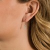SHINE by Sterling Forever Sterling Silver Fishhook Disc Drop Earrings - 2 of 3