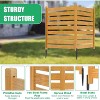 DoCred Air Conditioner Fence – Outdoor Privacy Screen Panels in Wood, Metal, or PVC, with Planter Box Options - 4 of 4