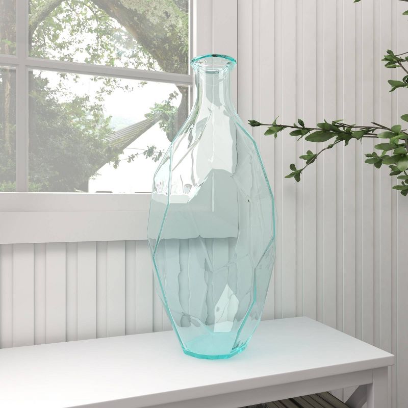 23&#39;&#39; x 11&#39;&#39; Recycled Glass Vase Clear - Olivia &#38; May, 5 of 23