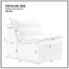 Kumasinova Modern Single Sofa Chair with Memory Foam – Armless Accent Lounge Chair, Washable Cover, No Installation, Lounge Chair for Living Room - 2 of 4