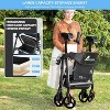 Lycvki Heavy Duty Foldable Rollator Walkers for Seniors with Adjustable Padded Seat and Handle - 4 of 4