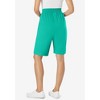 Woman Within Plus Size Elastic-Waist Knit Short - 3 of 4