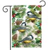 Briarwood Lane Winter Garden Flag 18x12.5 For Outdoor Winter Chickadees Garden Flag Flag For Winter Garden Flag Flags For Outside - 2 of 4
