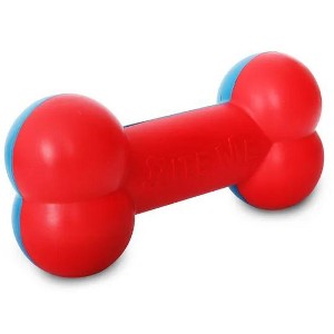 Racxily Bone Shaped Durable Chew And Fetch Teether Dog Toy, Dog Toy for Cleaning Teeth - Flexible Chew Toy for Gentle & Mild Chewers - 1 of 2