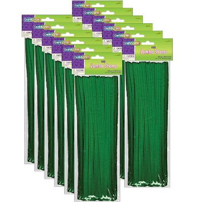 Spiral Chenille Stem Craft Sticks Pipe Cleaners - 50 Count - 12 Inches Long  (12 Inch, White, 50)