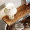 HDZNVF 70.9 Inches Extra Long Sofa Table Behind Couch, Industrial Entryway Console Table with Storage, Dark Walnut Brown - 4 of 4