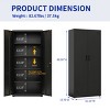 High Storage Cabinet, File Cabinets with Lockable Doors and, Home Office Design, Storage Cabinet for Home, Kitchen, School, Office-The Pop Home - 3 of 4