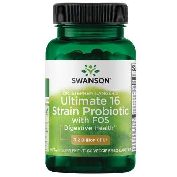 Swanson Probiotics Dr. Stephen Langer's Ultimate 16 Strain Probiotic with Fos 3.2 Billion Cfu Capsule 60ct